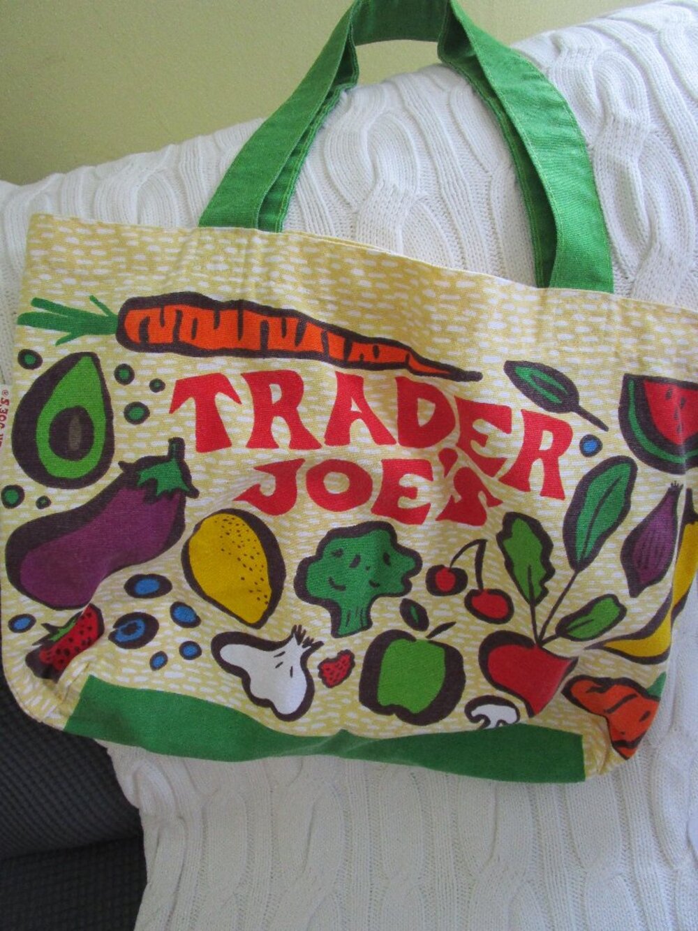 Vintage Trader Joes Canvas Shopping Tote